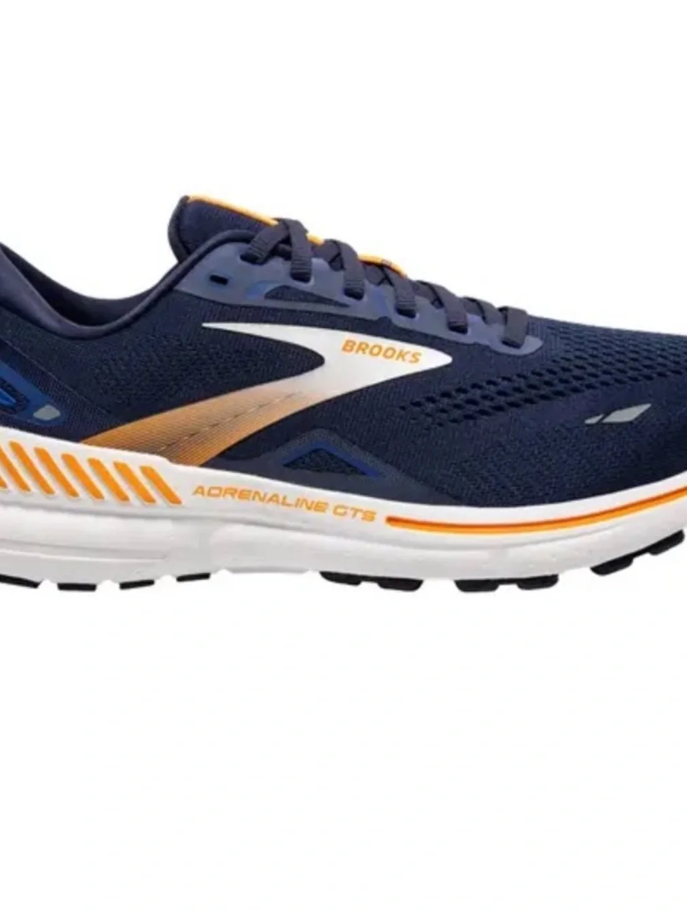 Brooks Men's Navy and Orange Adrenaline GTS Running Sneaker Size 8